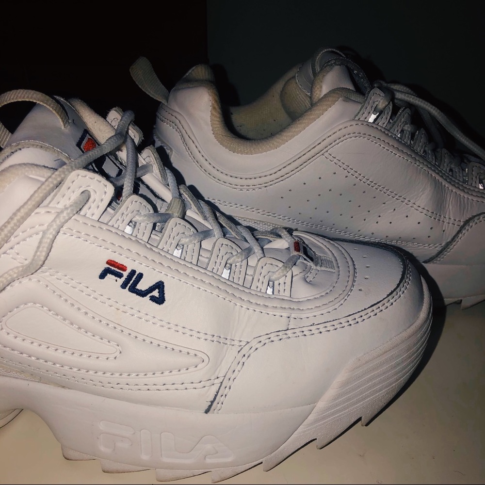 White Reflective Fila Sneaker